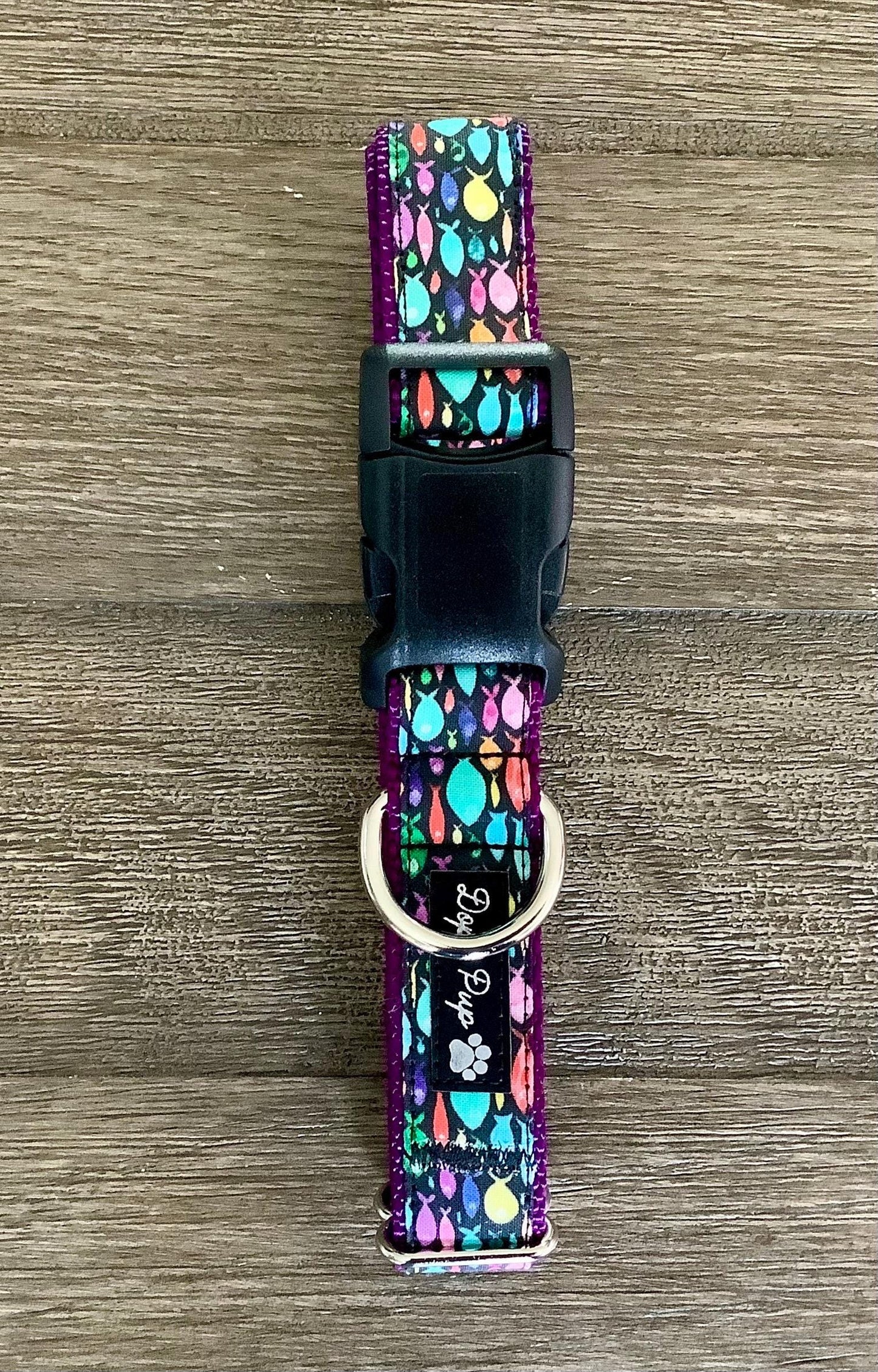 Adjustable Dog Collar with Fish
