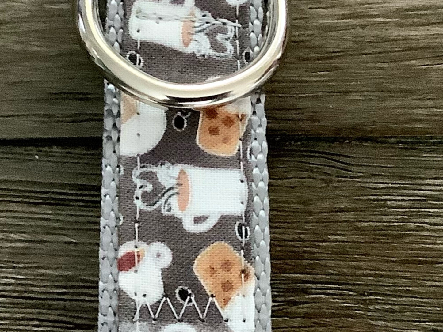 Handmade, Adjustable Dog Collar with Coffee