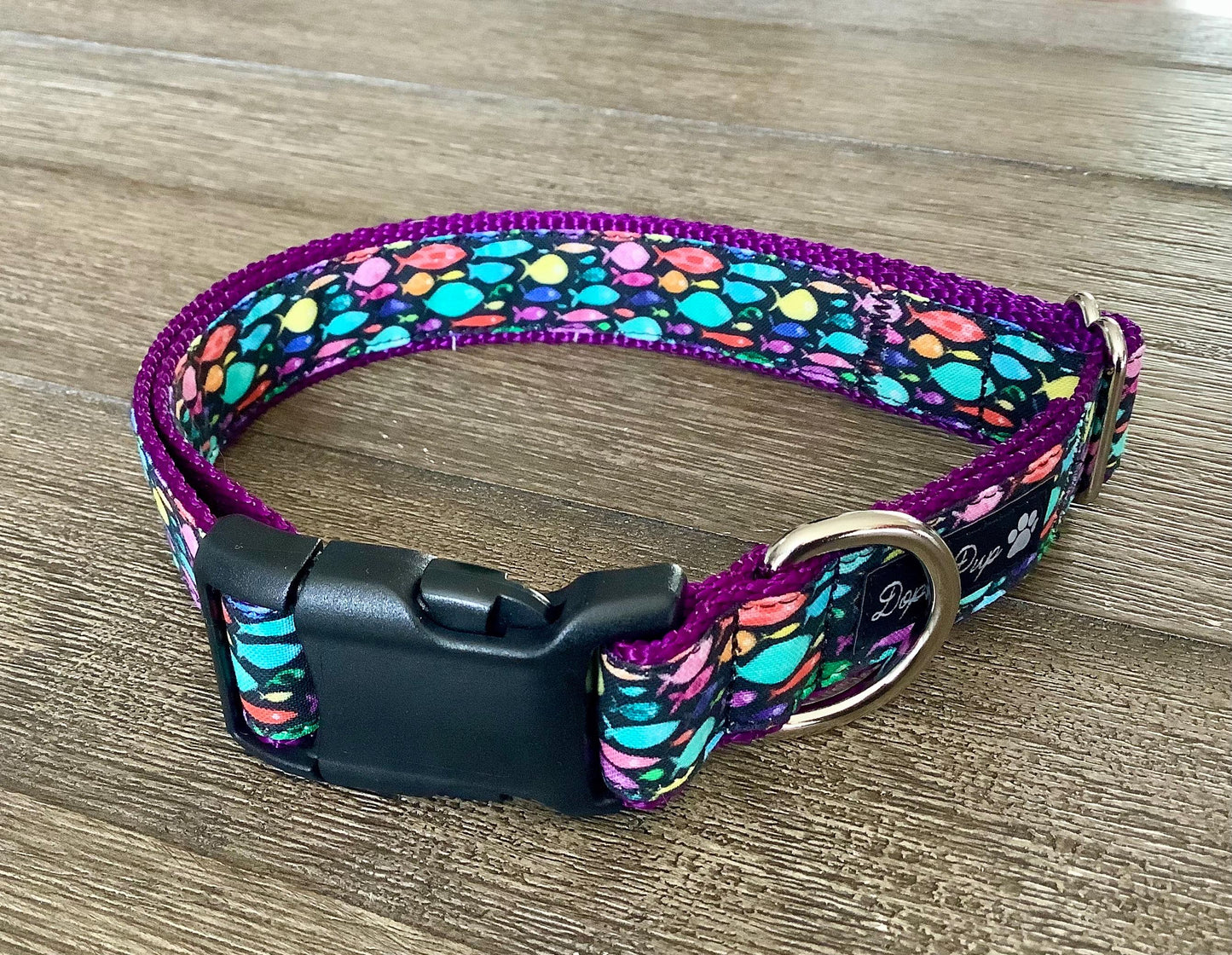 Adjustable Dog Collar with Fish