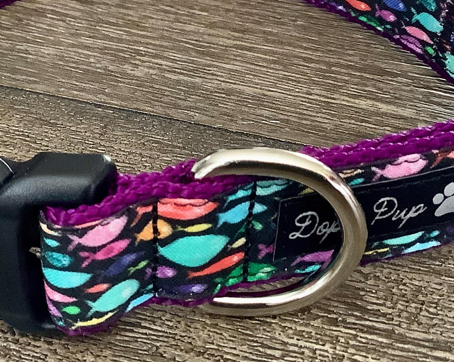 Adjustable Dog Collar with Fish