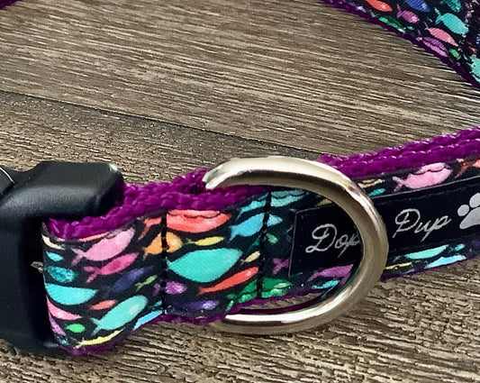 Adjustable Dog Collar with Fish