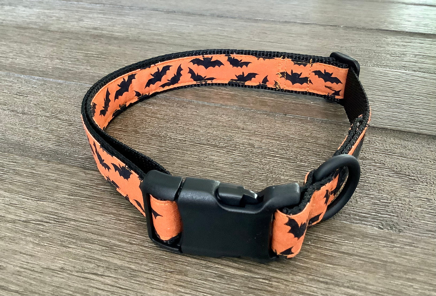Halloween Dog Collar with Bats