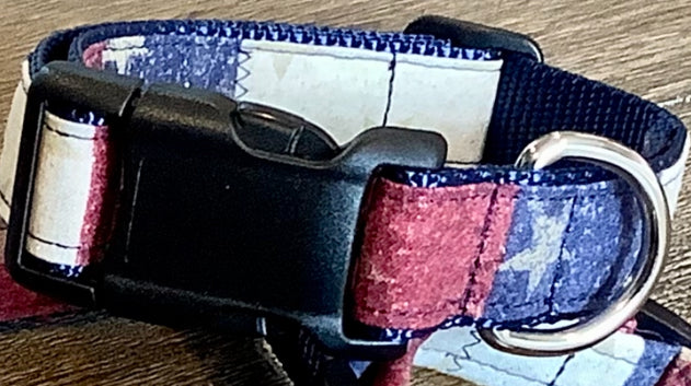 Patriotic Flag Dog Collar