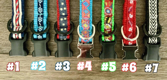 Adjustable dog collar for small dog