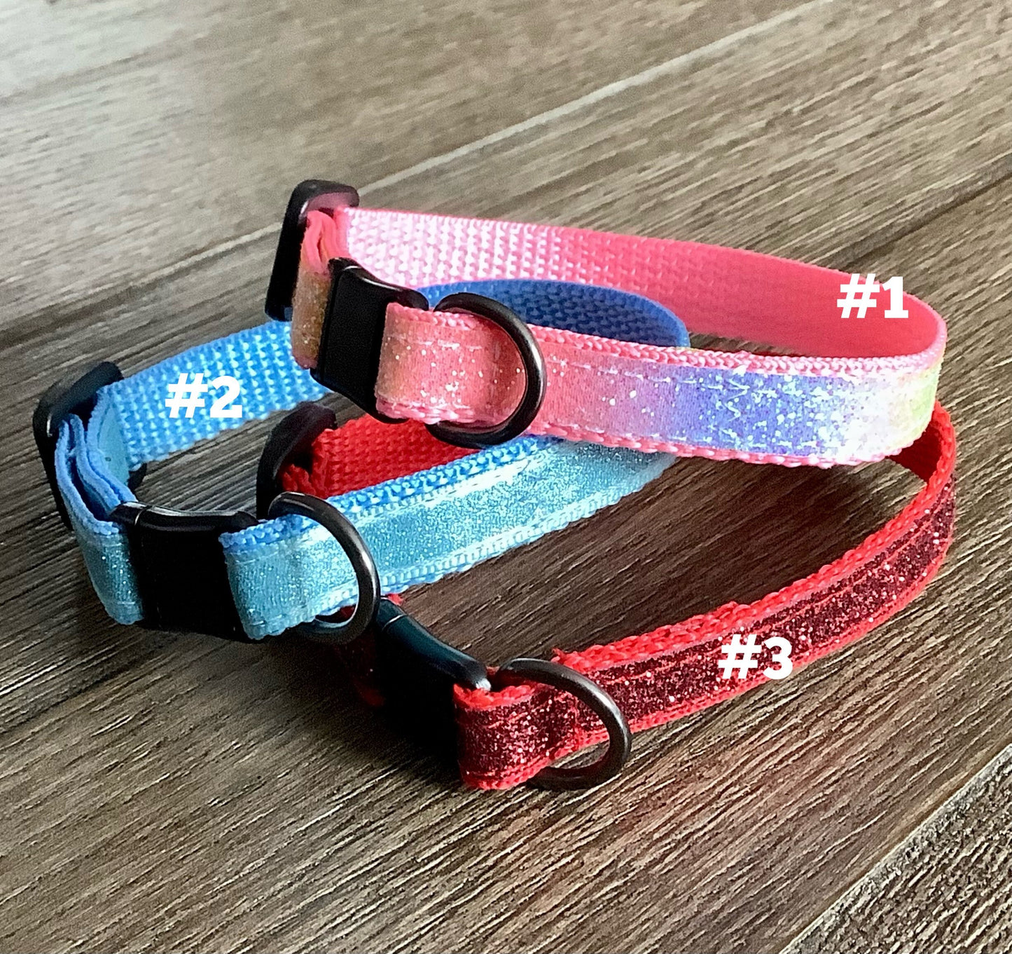 1/2" Adjustable Cat/Kitten Collars with Breakaway buckle and detachable bell