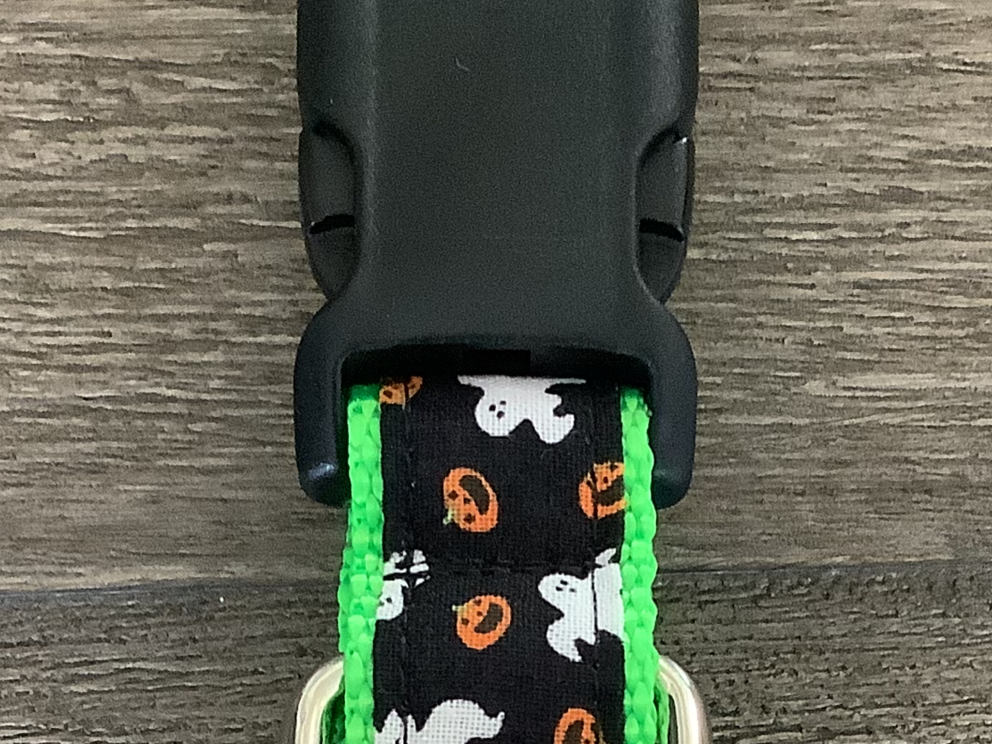 Halloween Dog Collar with Ghost and Pumpkins