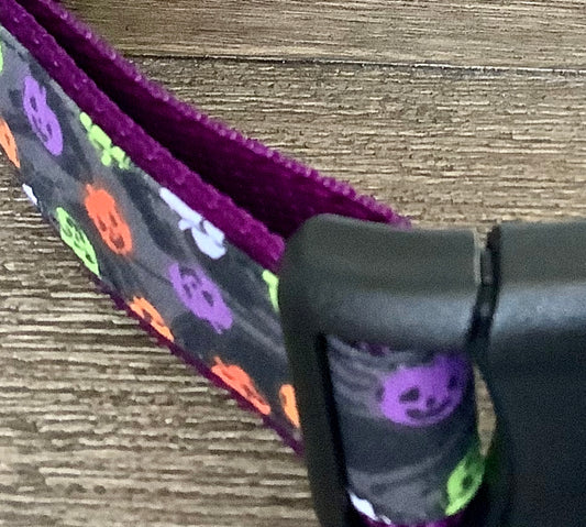 Dog Collar with Colorful Jack-O-Lanterns for Halloween