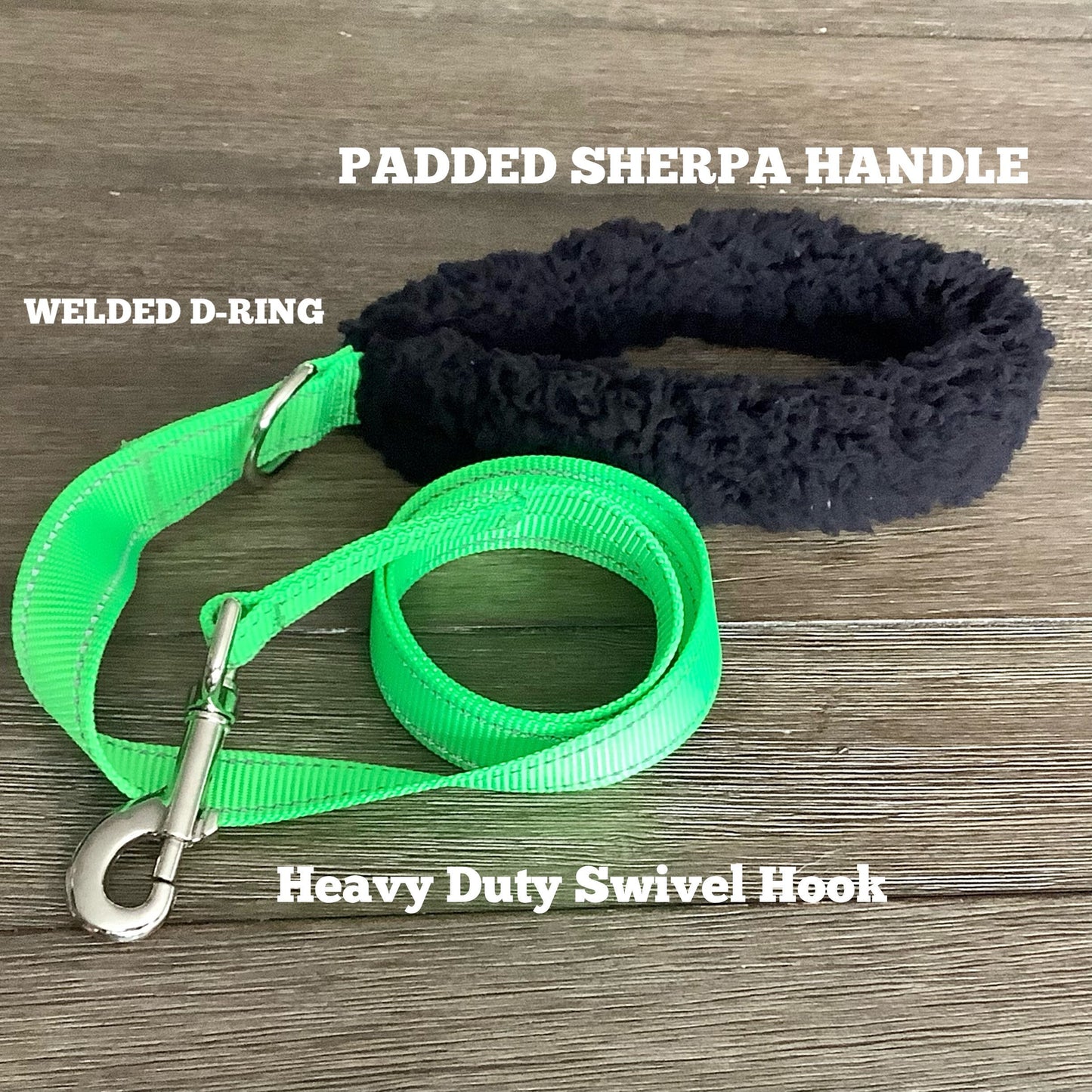 Trendy Dog  Leash with Padded Fur Handle