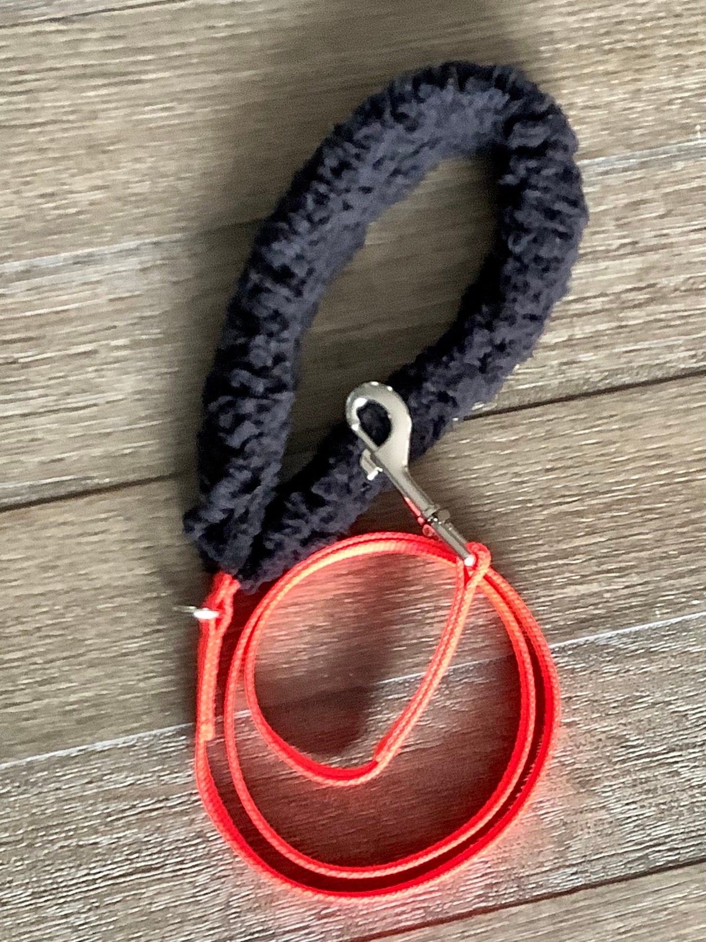 Trendy Dog  Leash with Padded Fur Handle
