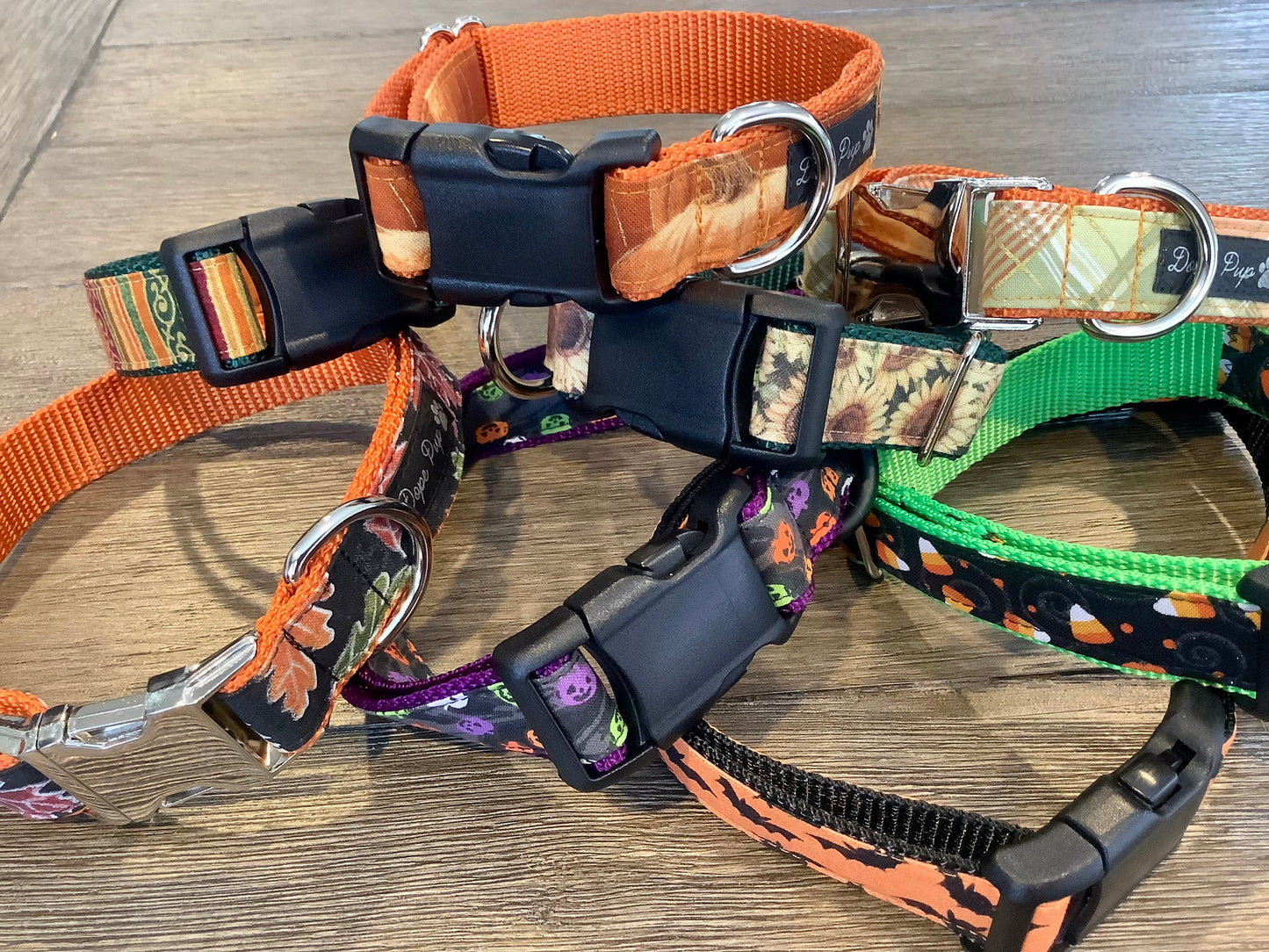 Adjustable Dog Collar with Sunflower for Fall