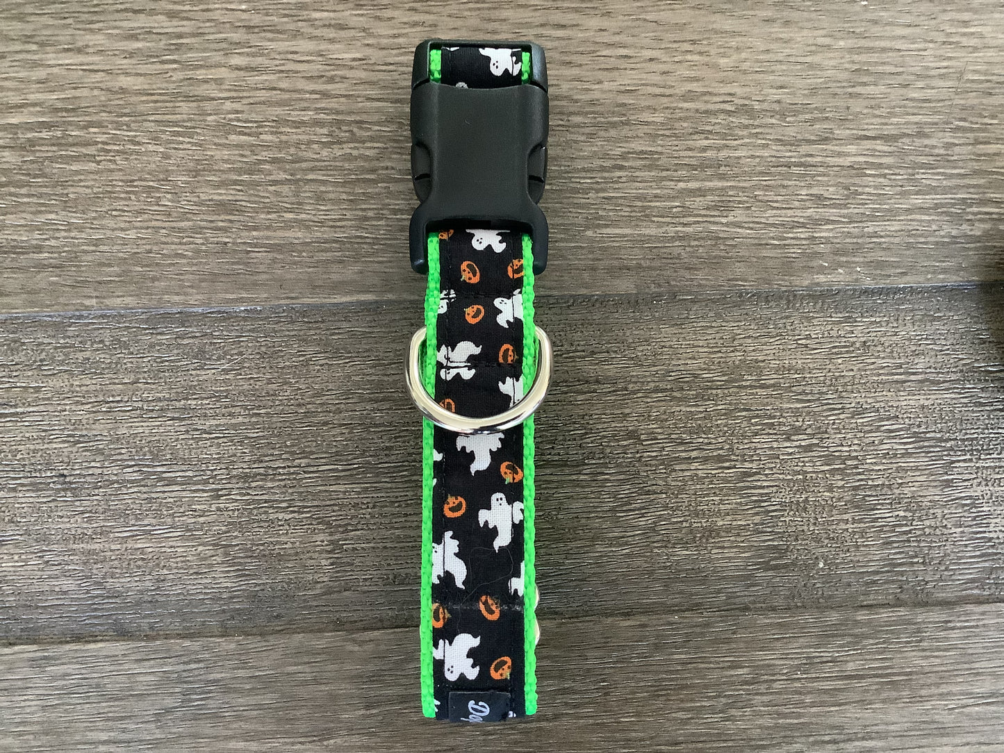 Halloween Dog Collar with Ghost and Pumpkins