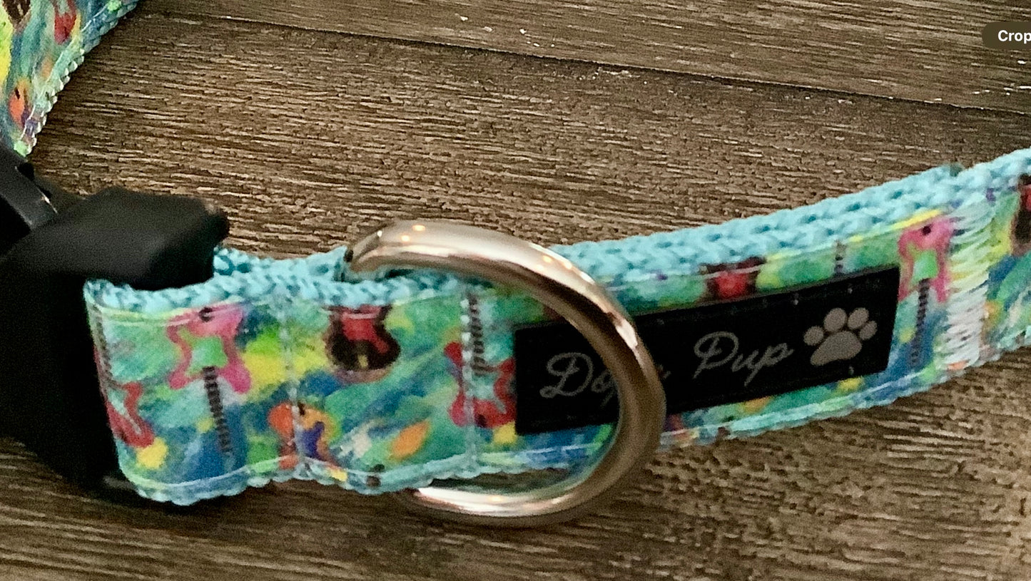 Adjustable Aqua Dog with Guitar