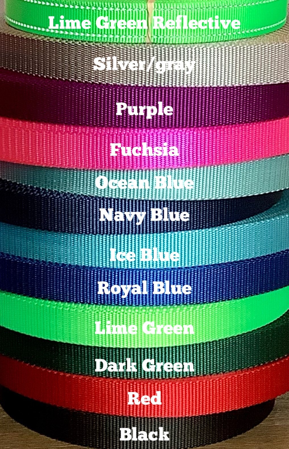 Handmade Blue Dog Collar with Winter Snowmen